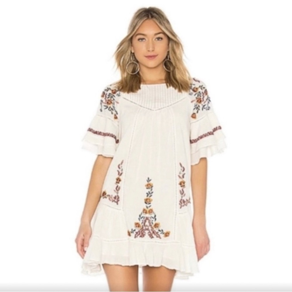Free People embroidered dress, Size M